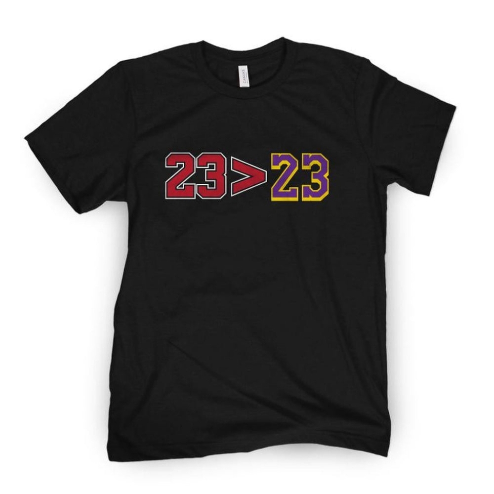 Barstool Sports Greater Than Tee Men's Large Black Short Sleeve Chicago Bulls 23